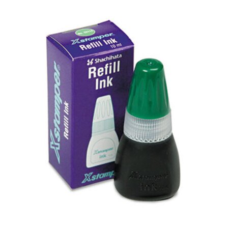 Xstamper® Refill Ink for Xstamper Stamps, 10ml-Bottle, Green