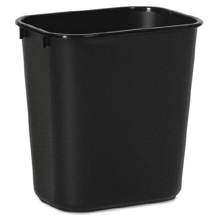 Lagasse Trash Can Boardwalk® 14 Quart Rectangular Black Plastic Open Top - M-874051-3587 - Each