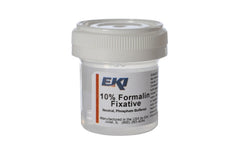 Ek Industries Inc Prefilled Formalin Container Polypropylene 10 mL Fill in 20 mL (0.67 oz.) Screw Cap Warning Label / Patient Information NonSterile