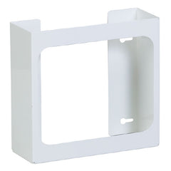 Clinton Industries Glove Box Holder Horizontal or Vertical Mounted 2-Box Capacity White 3-3/4 X 10 X 10-1/2 Inch Powder-Coated Metal