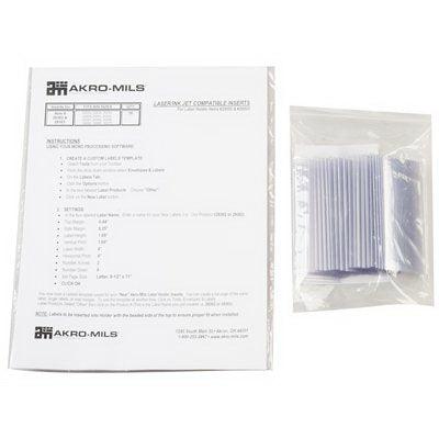 Akro-Mils Storage Bin Card Holder 4 X 1-3/4 Inch, Clear, Plastic - M-874361-4240 - Pack of 1