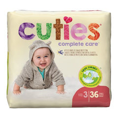 First Quality Unisex Baby Diaper Cuties® Size 3 Disposable Heavy Absorbency - M-874709-3569 - Pack of 1