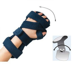 Patterson Medical Supply Resting Hand Splint ComfySplints™ Fabric / Metal Left Hand Blue Regular