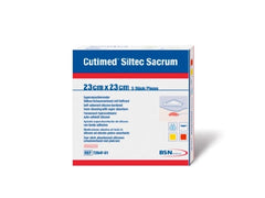 BSN Medical Silicone Foam Dressing Cutimed® Siltec® 9 X 9 Inch Sacral Silicone Adhesive without Border Sterile