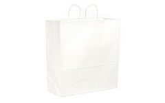 RJ Schinner Co Shopping Bag Duro® Cargo White Virgin Paper 18 lbs. - M-875094-2105 - Box of 200