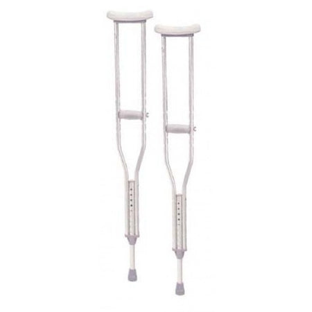 Drive Medical Underarm Crutches Aluminum Frame Adult 350 lbs. Weight Capacity