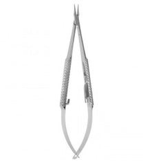 V. Mueller Needle Holder 4-7/8 Inch Length Curved Jaw 8 mm Round Knurled - M-875187-4446 - Each
