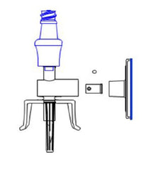 ICU Medical Protected Filter Vial Spike with Skirt Clave® - M-875312-1858 - Case of 50