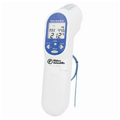 PANTek Technologies LLC Infrared Thermometer with Alarm Fisherbrand™ Traceable® Fahrenheit / Celsius -76° to +932°F (-60° to +500°C) Type K Thermocouple Probe Battery Operated