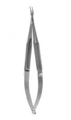 V. Mueller Microsurgical Needle Holder 7 Inch Length Curved Smooth Teeth Round Spring Handle - M-875852-2433 - Each