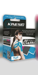 Patterson Medical Supply Kinesiology Tape Kinesio® Tex Classic Water Resistant Cotton 2 Inch X 13-1/10 Foot Blue NonSterile