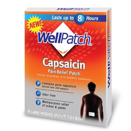 DOT Foods - Kraft Foods Inc Topical Pain Relief WellPatch® Warming Activated Carbon / Iron Powder / Vermiculite / Potassium Chloride Patch 4 per Box