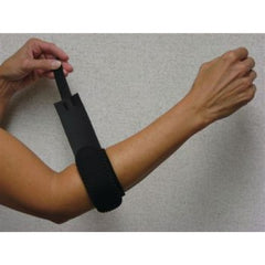 Patterson Medical Supply Elbow / Knee Strap Rolyan® One Size Fits Most Tennis Left or Right Elbow Black