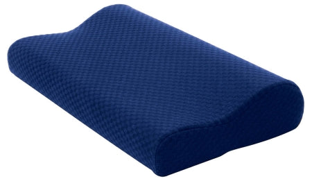 Apex-Carex Cervical Roll Pillow Soft 12 X 20 X 4 Inch Blue Reusable