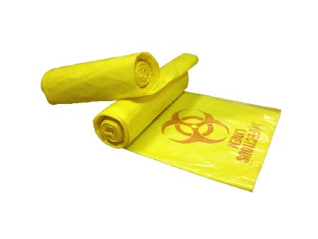 Colonial Bag Corporation Infectious Linen Bag Colonial Bag 33 gal. Yellow Bag HDPE 30-1/2 X 43 Inch - M-877135-3746 - Pack of 25