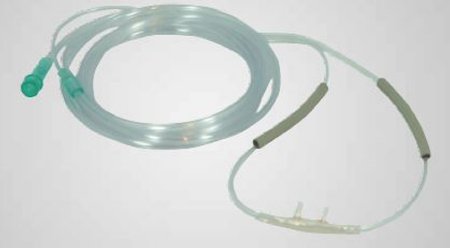 Vyaire Medical Nasal Cannula with Ear Cushions Continuous Flow AirLife® Adult Curved Prong / NonFlared Tip