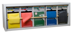 Fabrication Enterprises Exercise Resistance Band Storage Rack With Bands CanDo® Dispens-a-Band™ Rack with REP Band® 6 X 12 X 41 Inch