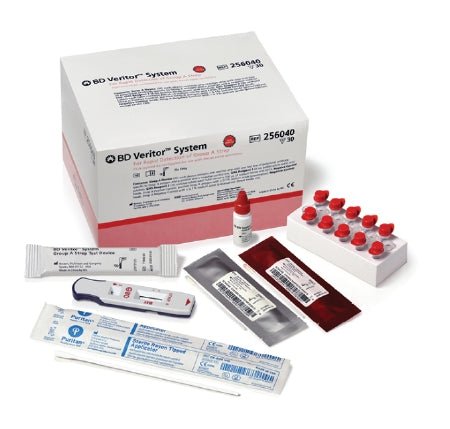 BD Primary Care Rapid Test Kit BD Veritor™ System Infectious Disease Immunoassay Strep A Test Throat Swab Sample 30 Tests