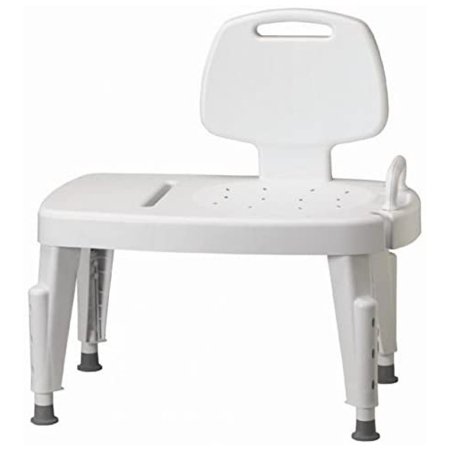 Maddak Maddak Bath Transfer Bench Removable Arm Rail 16 to 21 Inch Seat Height 350 lbs. Weight Capacity