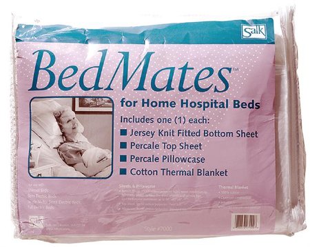 Salk Inc Bed Sheet Set Bedmates® Flat, Fitted, Pillowcase, Blanket Various Dimensios Cotton 55% / Polyester 45% / Blanket Cotton 100% Reusable