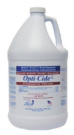 Micro Scientific Industries Opti-Cide3® RI Surface Disinfectant Cleaner Broad Spectrum Liquid 1 gal. Jug Alcohol Scent NonSterile - M-880023-4614 - Case of 4