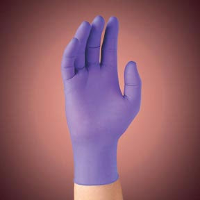 Fisher Scientific Exam Glove Purple Nitrile® Large NonSterile Nitrile Standard Cuff Length Textured Fingertips Purple Not Chemo Approved - M-880412-4268 - Case of 10