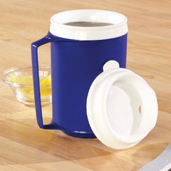 Patterson Medical Supply Drinking Mug Sammons Preston 12 oz. Blue Plastic Reusable