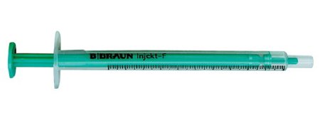 B. Braun General Purpose Syringe Injekt™ 1 mL Pouch Luer Slip Tip Without Safety - M-880804-4600 - Box of 100