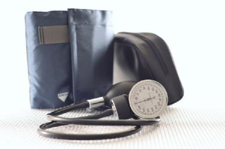 Kerma Medical Products Aneroid Sphygmomanometer with Cuff 2-Tube Pocket Size Hand Held Adult Large Cuff