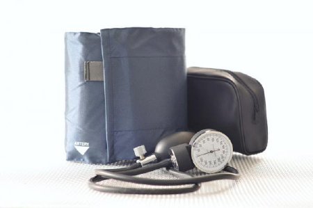 Kerma Medical Products Aneroid Sphygmomanometer with Cuff 2-Tube Pocket Size Hand Held Adult Large Cuff