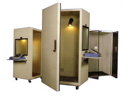 Ambco Electronics Audiometer Booth Interior Dimensions: 36 X 68 X 28 Inch, Exterior Dimensions: 40 X 75 X 32 Inch, 700 lbs., Steel For Hearing Test Administration
