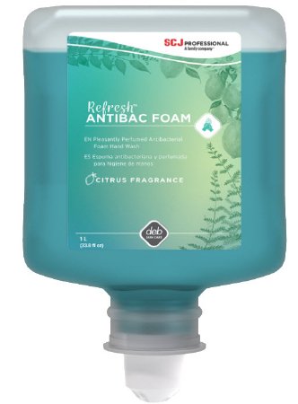 SC Johnson Professional USA Inc Antibacterial Soap Refresh™ AntiBac Foam Foaming 1,000 mL Dispenser Refill Bottle Citrus Scent
