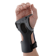 Ossur Wrist Splint Ossur® Exoform® Carpal Tunnel Low Profile Plastic / Nylon Left Hand Black / Blue / Gray Large