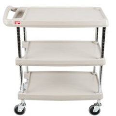 Intermetro Industries Utility Cart myCart™ Plastic 18-5/16 X 31-7/16 X 35-3/8 Inch Gray 16 X 27 Inch