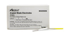 Dermal Tip Electrode McKesson Argent™ Stainless Steel Sharp Angled Blade Disposable NonSterile - M-881681-1308 - Box of 100