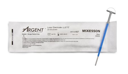 LEEP/LLETZ Electrode McKesson Argent™ 8 X 20 mm Tungsten Wire Loop Tip Disposable Sterile - M-881685-1805 - Box of 5