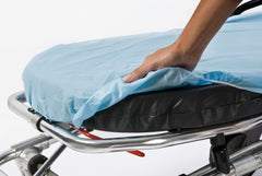 Graham Medical Products Stretcher Sheet Fitted 30 X 72 Inch Blue Nonwoven Fabric Disposable
