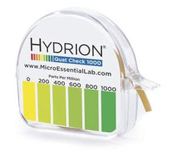 Fisher Scientific Quaternary Check Test Paper Hydrion® Quat Check 1000 15 Foot Roll, 150 Tests per Roll - M-881767-3963 - Case of 10