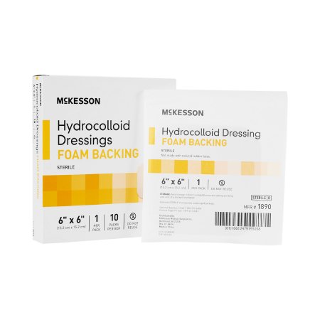 Hydrocolloid Dressing McKesson 6 X 6 Inch Square Sterile