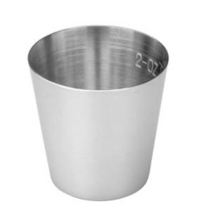 Alimed Graduated Medicine Cup Polar Ware 2 oz. Silver Stainless Steel Reusable