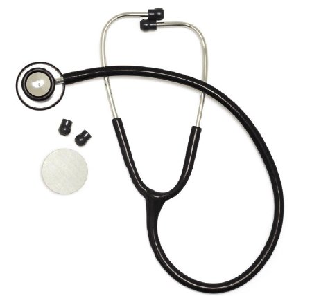 Graham-Field Classic Stethoscope Panascope™ Black 1-Tube 22 Inch Tube Double-Sided Chestpiece