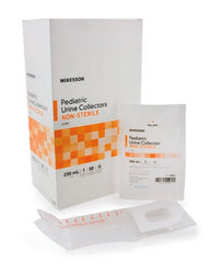 Pediatric Urine Collection Bag McKesson Polypropylene 200 mL (7 oz.) Adhesive Closure Unprinted NonSterile