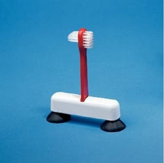 Fabrication Enterprises Denture Brush 2 Sided Bristle Red