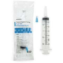 Irrigation Syringe McKesson 60 mL Pole Bag Catheter Tip Without Safety - M-884026-3490 - Each