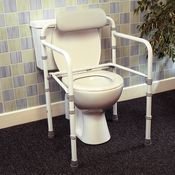 Patterson Medical Supply Toilet Safety Rail Homecraft White