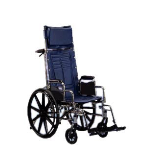 Invacare Reclining Wheelchair Tracer® SX5 Recliner Dual Axle Desk Length Arm Removable Padded Arm Style 20 Inch Seat Width 300 lbs. Weight Capacity