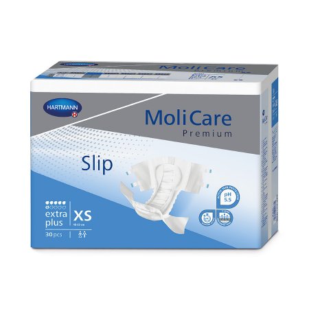 Hartmann Unisex Adult Incontinence Brief MoliCare® Premium Extra Plus X-Small Disposable Heavy Absorbency - M-885024-3678 - Case of 120