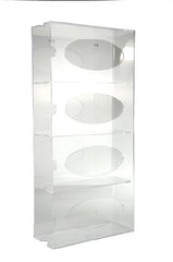 Dynamic Diagnostics Glove Box Holder Horizontal or Vertical Mounted 4-Box Capacity Clear 4.125 X 10.125 X 21.25 Inch Acrylic