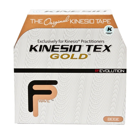 KMS LLC Kinesiology Tape Kinesio® Tex Gold™ Water Resistant Cotton 2 Inch X 34 Yard Beige NonSterile