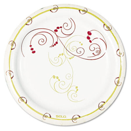 Dart® Symphony Paper Dinnerware, Mediumweight Plate, 6", Tan, 1000/Carton